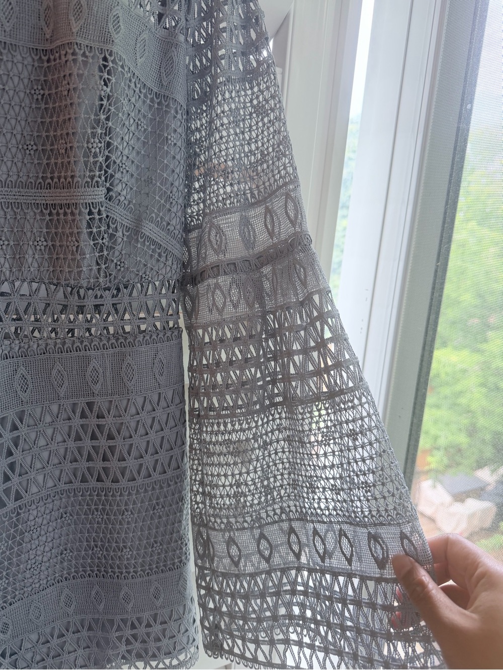 Bardot blue Crochet Romper - Picture 4 of 6